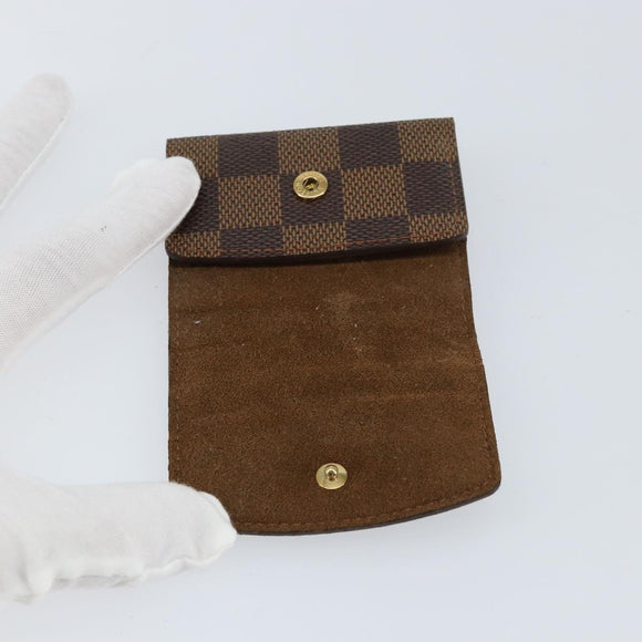 LOUIS VUITTON Damier Ebene Cuff Case LV Auth 155286