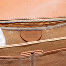 CELINE Macadam Canvas Shoulder Bag PVC Leather Brown Gold Auth 155288-19