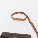 CELINE Macadam Canvas Shoulder Bag PVC Leather Brown Gold Auth 155288-8