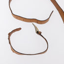 CELINE Macadam Canvas Shoulder Bag PVC Leather Brown Gold Auth 155288-9