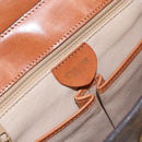 CELINE Macadam Canvas Shoulder Bag PVC Leather Brown Gold Auth 155289-17