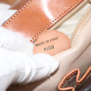 CELINE Macadam Canvas Shoulder Bag PVC Leather Brown Gold Auth 155289-24