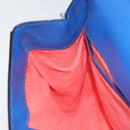 CELINE Shoulder Bag Leather Blue Gold Auth 155291-19