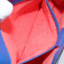 CELINE Shoulder Bag Leather Blue Gold Auth 155291-20