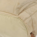 PRADA Backpack Nylon Beige Silver Auth 155293-17