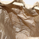 PRADA Backpack Nylon Beige Silver Auth 155293-24