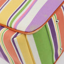 BURBERRY Blue Label Hand Bag Canvas Multicolor Silver Auth 155294-14