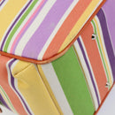 BURBERRY Blue Label Hand Bag Canvas Multicolor Silver Auth 155294-16