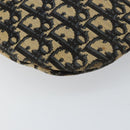 Christian Dior Trotter Canvas Shoulder Bag Navy Gold Auth 155297-13
