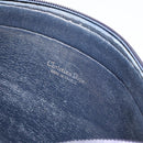 Christian Dior Trotter Canvas Shoulder Bag Navy Gold Auth 155297-15