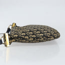 Christian Dior Trotter Canvas Shoulder Bag Navy Gold Auth 155297-5