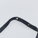 Christian Dior Trotter Canvas Shoulder Bag Navy Gold Auth 155297-8