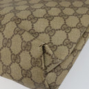 GUCCI GG Supreme Web Sherry Line Tote Bag PVC Beige Red 40 02 003 Auth 155303-15