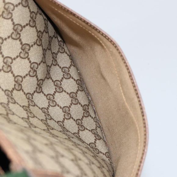 GUCCI GG Supreme Web Sherry Line Tote Bag PVC Beige Red 40 02 003 Auth 155303