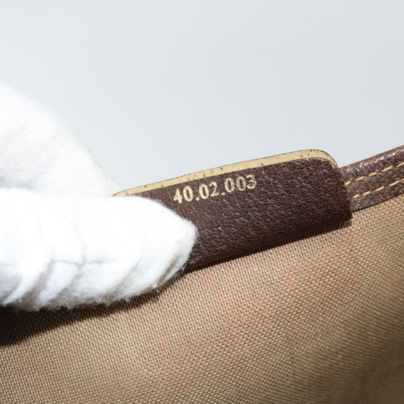 GUCCI GG Supreme Web Sherry Line Tote Bag PVC Beige Red 40 02 003 Auth 155303