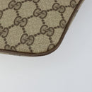 GUCCI GG Supreme Web Sherry Line Bag PVC Beige Gold 904 02 047 Auth 155304-10