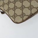 GUCCI GG Supreme Web Sherry Line Bag PVC Beige Gold 904 02 047 Auth 155304-11