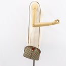 GUCCI GG Supreme Web Sherry Line Bag PVC Beige Gold 904 02 047 Auth 155304-21