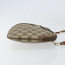 GUCCI GG Supreme Web Sherry Line Bag PVC Beige Gold 904 02 047 Auth 155304-4