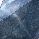 GUCCI GG Supreme Sherry Line Shoulder Bag PVC Navy Gold 904 02 047 Auth 155305-16