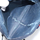 GUCCI GG Supreme Sherry Line Shoulder Bag PVC Navy Gold 904 02 047 Auth 155305-17