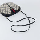 GUCCI GG Supreme Sherry Line Shoulder Bag PVC Navy Gold 904 02 047 Auth 155305-7