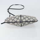 GUCCI GG Supreme Sherry Line Shoulder Bag PVC Navy Gold 904 02 047 Auth 155305-9