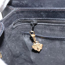 GUCCI Shoulder Bag Leather Black Gold Auth 155306-21