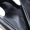 GUCCI Shoulder Bag Leather Black Gold Auth 155306-22