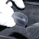 GUCCI Shoulder Bag Leather Black Gold Auth 155306-12