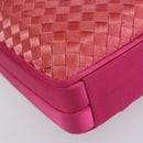 BOTTEGA VENETA INTRECCIATO Hand Bag Leather Pink Gold Auth 155308V-9