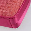 BOTTEGA VENETA INTRECCIATO Hand Bag Leather Pink Gold Auth 155308V-15
