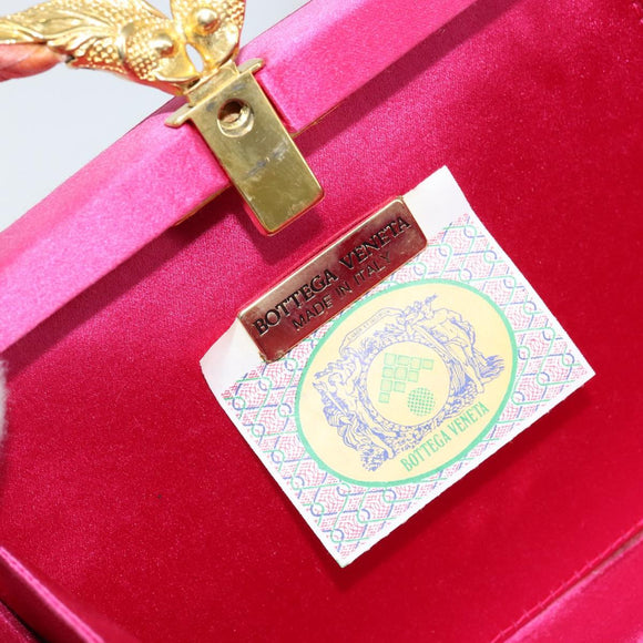 BOTTEGA VENETA INTRECCIATO Hand Bag Leather Pink Gold Auth 155308V