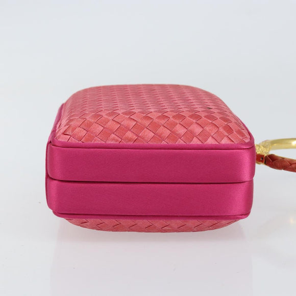 BOTTEGA VENETA INTRECCIATO Hand Bag Leather Pink Gold Auth 155308V