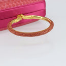 BOTTEGA VENETA INTRECCIATO Hand Bag Leather Pink Gold Auth 155308V-7