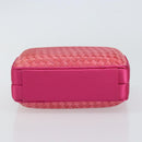 BOTTEGA VENETA INTRECCIATO Hand Bag Leather Pink Gold Auth 155308V-9