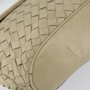 BOTTEGA VENETA INTRECCIATO Hand Bag Leather Beige Gold Auth 155309-14