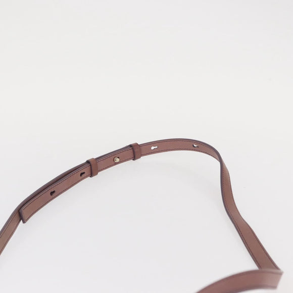 Salvatore Ferragamo Gancini Hand Bag Leather 2way Purple Gold Auth 155310