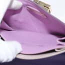 Salvatore Ferragamo Gancini Hand Bag Leather 2way Purple Gold Auth 155310-24