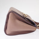 Salvatore Ferragamo Gancini Hand Bag Leather 2way Purple Gold Auth 155310-4