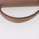 Salvatore Ferragamo Gancini Hand Bag Leather 2way Purple Gold Auth 155310-7