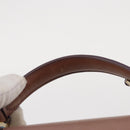 Salvatore Ferragamo Gancini Hand Bag Leather 2way Purple Gold Auth 155310-8