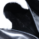 Salvatore Ferragamo Gancini Hand Bag Leather Black Gold Auth 155311-23