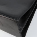 Salvatore Ferragamo Gancini Hand Bag Leather 2way Black Gold Auth 155312-17