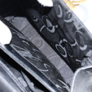 Salvatore Ferragamo Gancini Hand Bag Leather 2way Black Gold Auth 155312-24