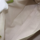 Salvatore Ferragamo Gancini Tote Bag Leather Green Gold Auth 155313-17