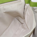 Salvatore Ferragamo Gancini Tote Bag Leather Green Gold Auth 155313-18