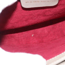 Salvatore Ferragamo Gancini Hand Bag Leather 2way Beige Gold Auth 155314-19