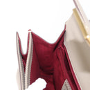 Salvatore Ferragamo Gancini Hand Bag Leather 2way Beige Gold Auth 155314-21