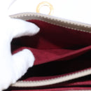 Salvatore Ferragamo Gancini Hand Bag Leather 2way Beige Gold Auth 155314-23